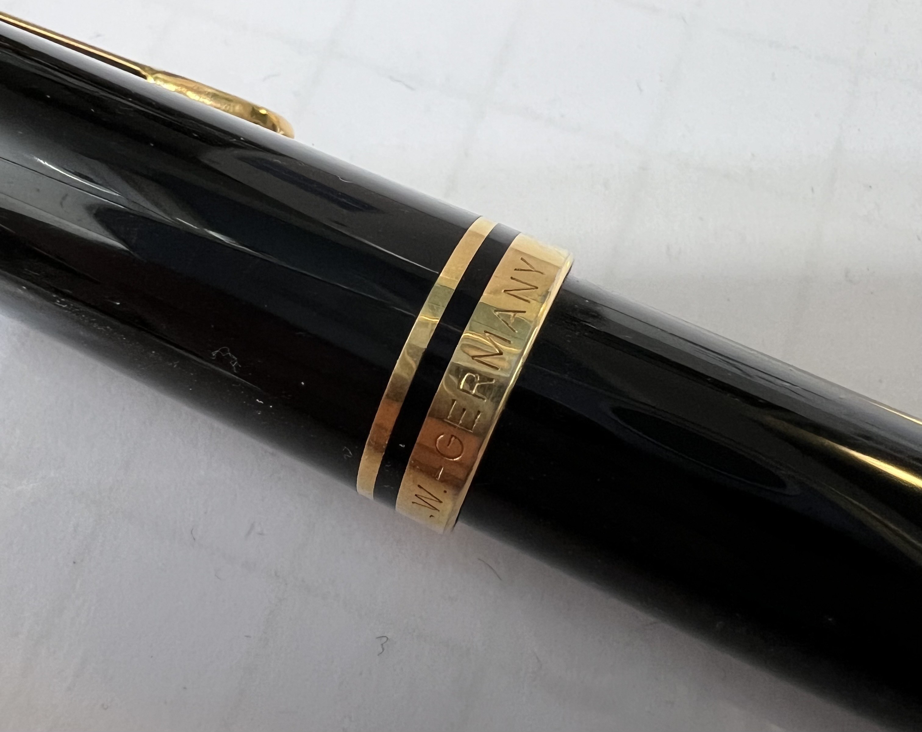 Closeup of W. Germany imprint (dates this pen to c. 1988)